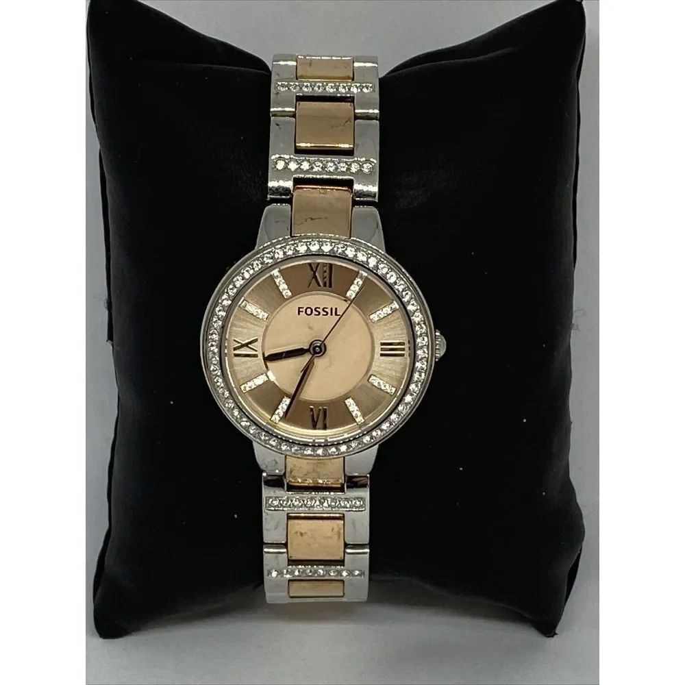 Fossil ES3405 Women's Two-Tone Stainless Steel Analog Dial Quartz Watch QB625